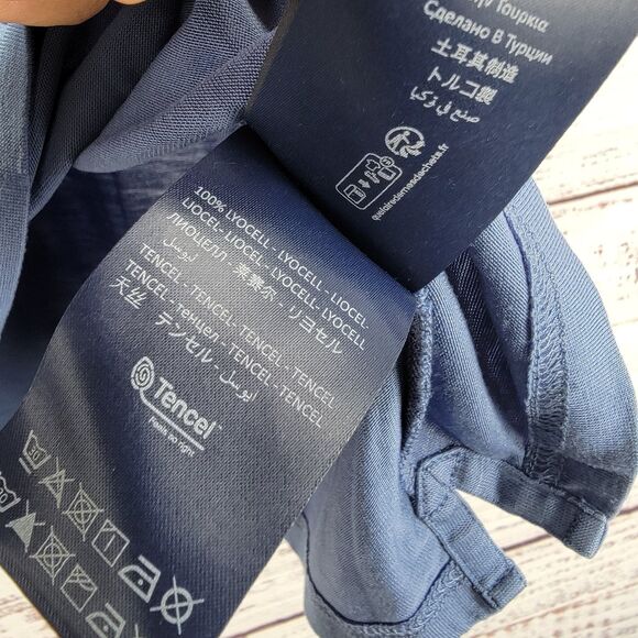 Vilebrequin Polo Shirt Mens Size M Blue Logo Lightweight Stretch Casual Resort - Picture 7 of 10